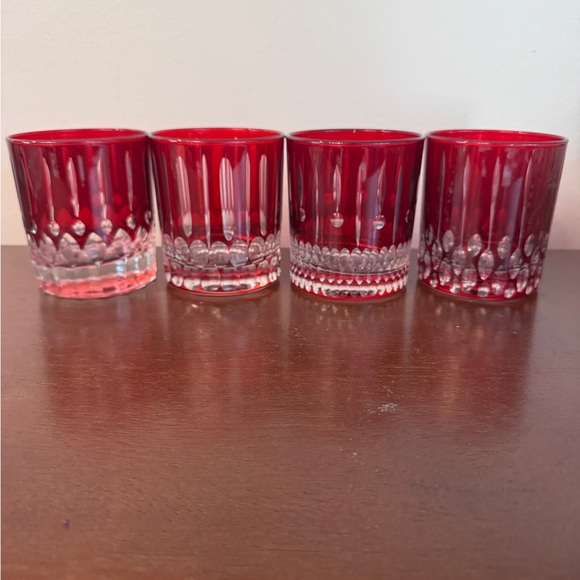 William Sonoma Other - Set of 4 William Sonoma Garnet Old Fashioned Glasses